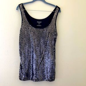 Black sequin tank top